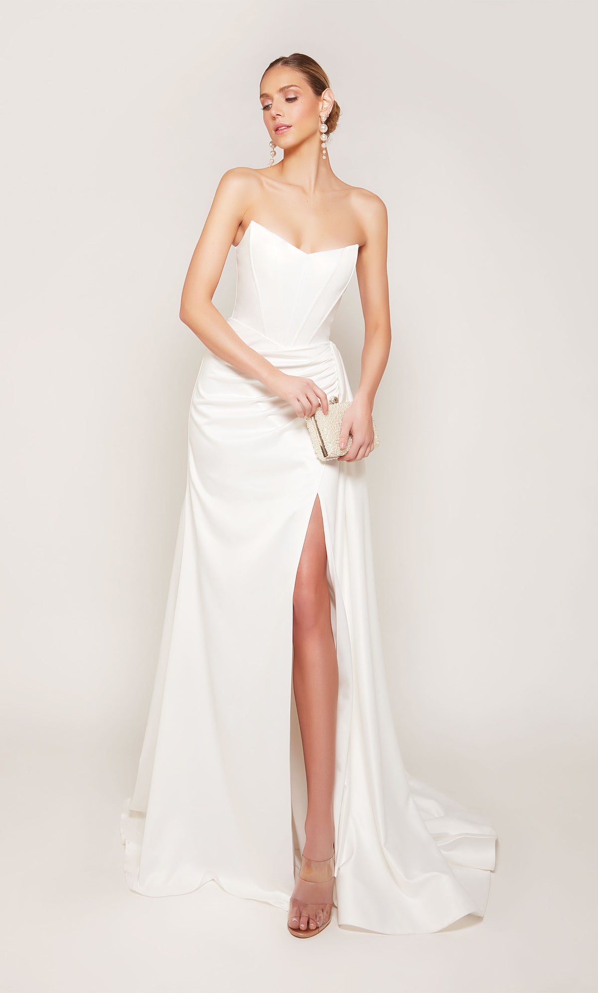 Alyce Paris 7093 Bridal Cat-Eye Slit Rolt Press Mermaid