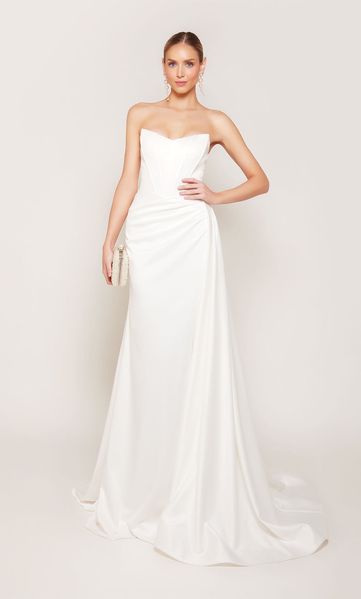 Alyce Paris 7093 Bridal Cat-Eye Slit Rolt Press Mermaid