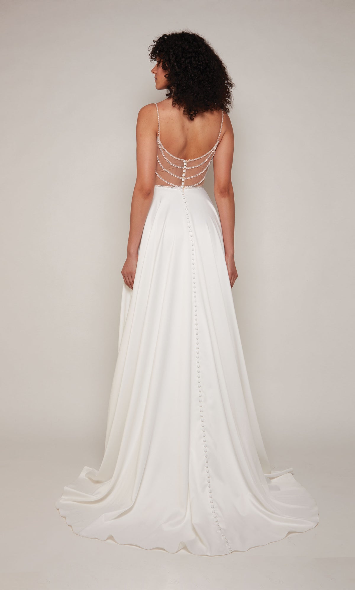 ALYCE Paris 7099 Bridal V-neckline Embellished A Line Dress