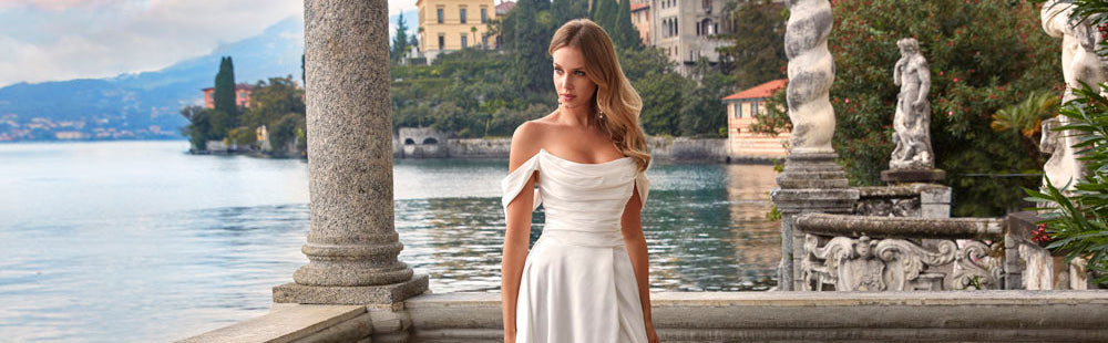 Alyce Paris 7107 Capuz de noiva fenda um vestido de linha