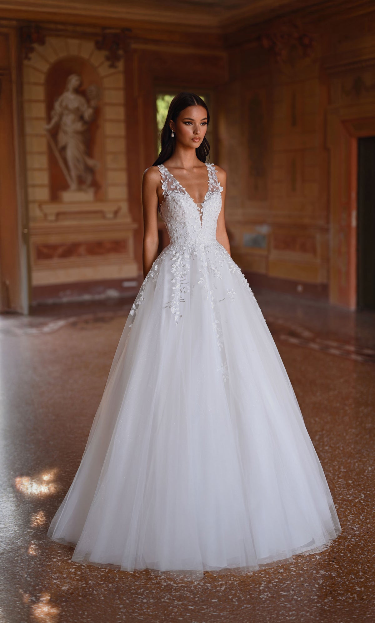 Alyce Paris 7128 Bridal V-образное корсетное платье Corset Ballgown