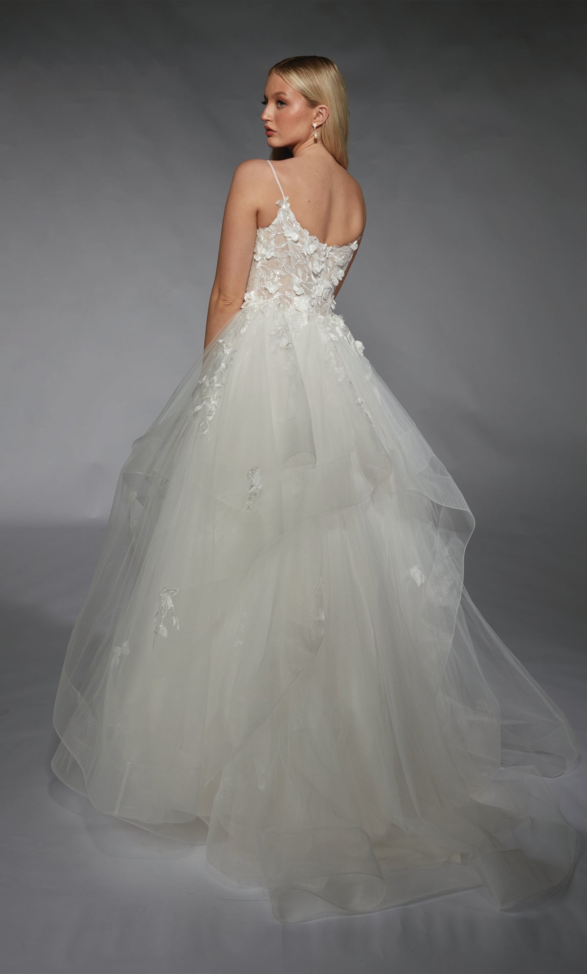 ALYCE Paris 7131 Bridal Plunging Neckline Chic Ballgown Dress