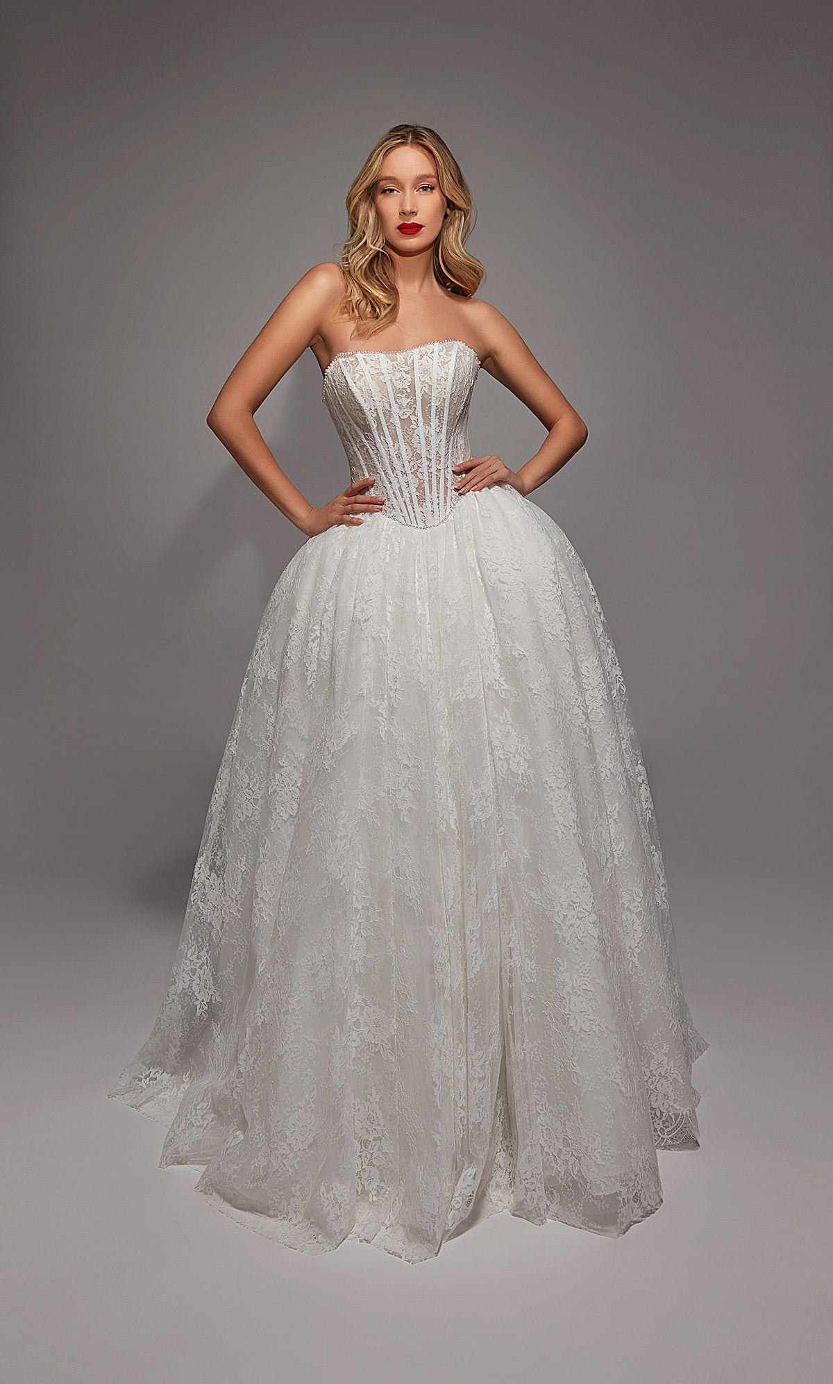 Alyce Paris 7149 Bridal Bess Back Corset Ballgown Plore