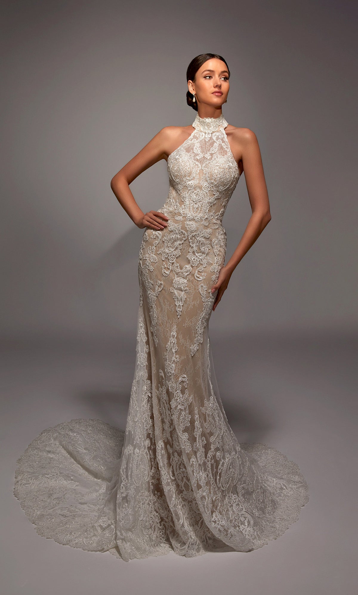 Alyce Paris 7159 Bridal High Salline Trast Press Press