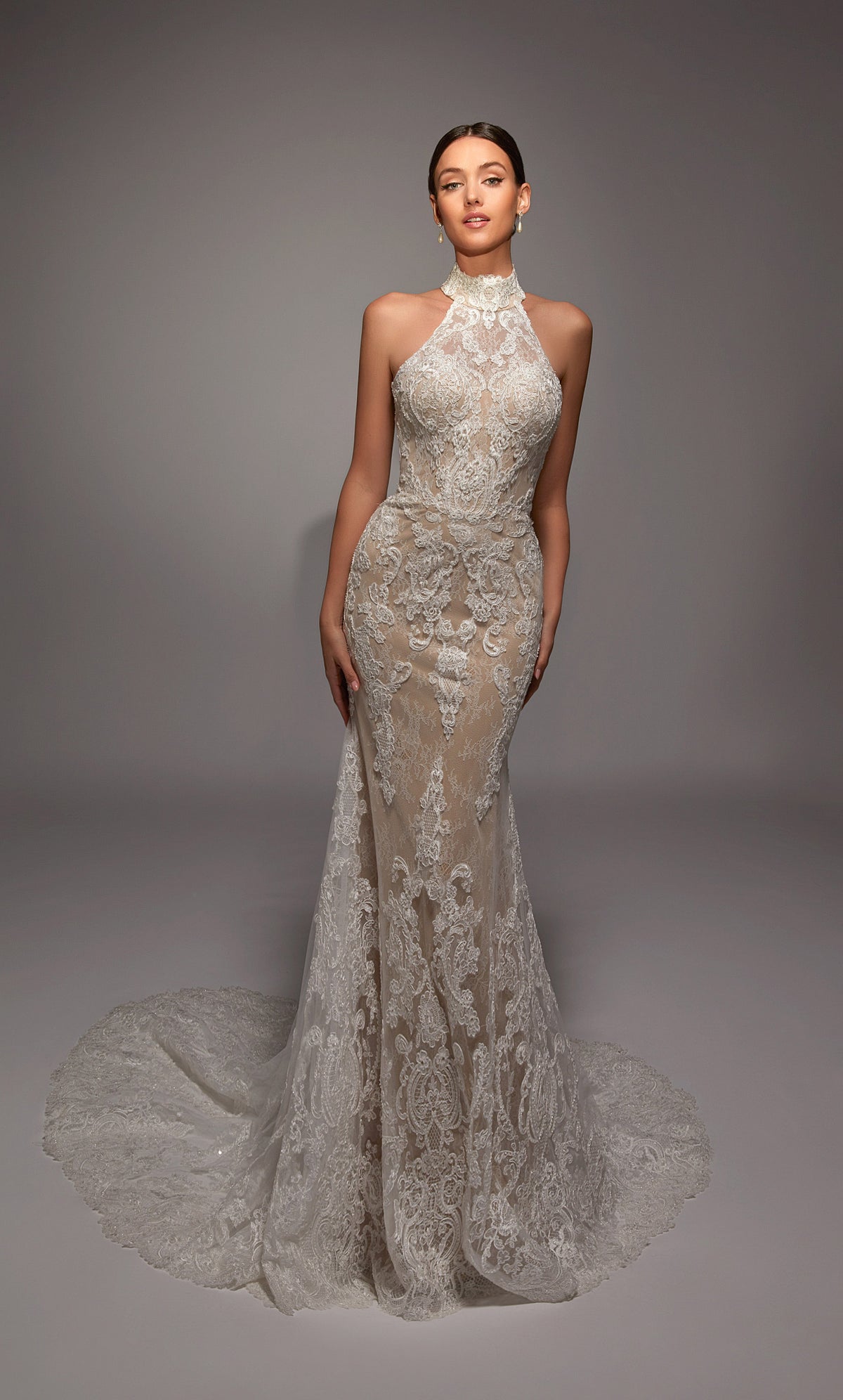 Alyce Paris 7159 Bridal High Salline Trast Press Press