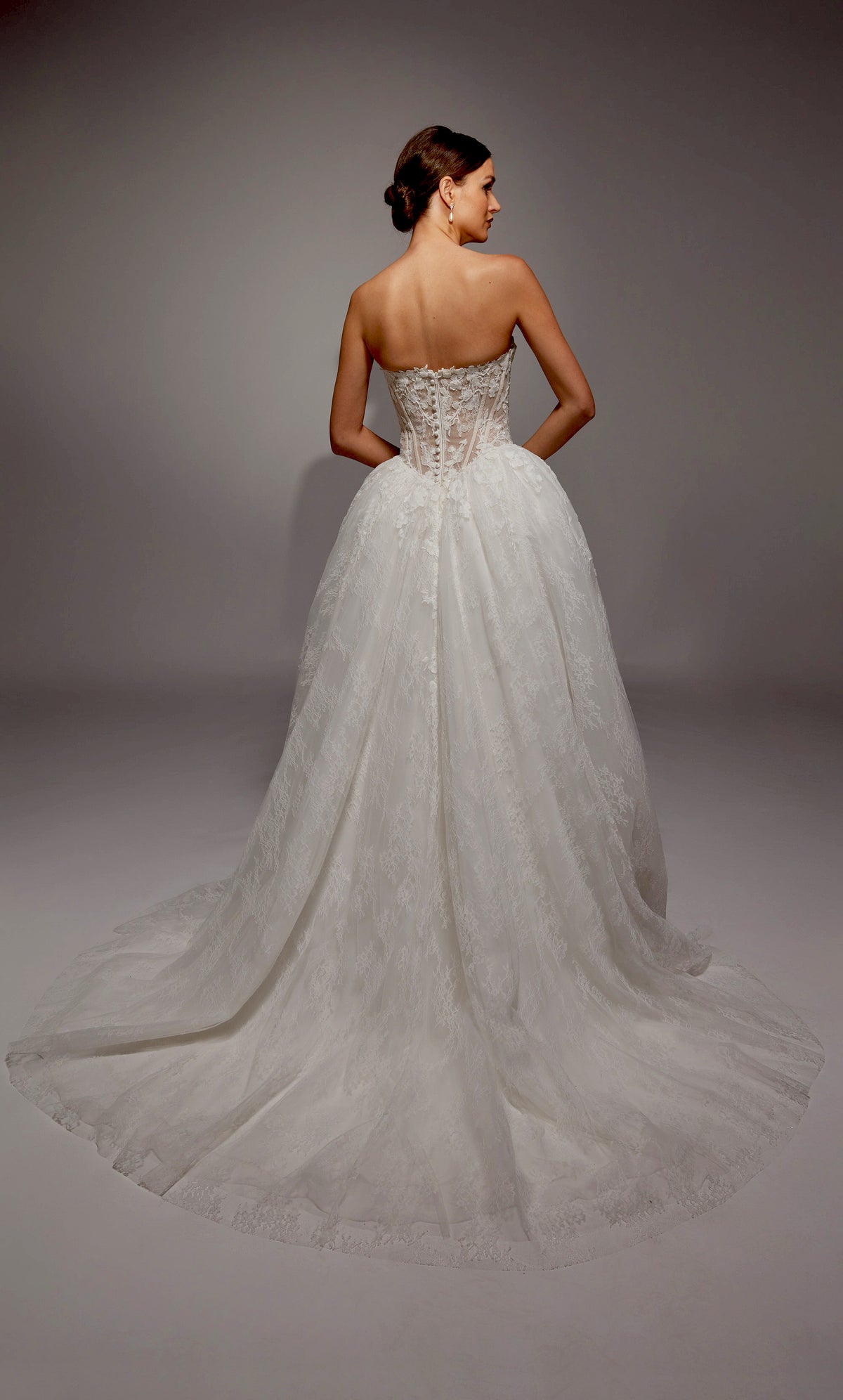 ALYCE Paris 7163 Bridal Strapless Neckline Corset Ballgown Dress