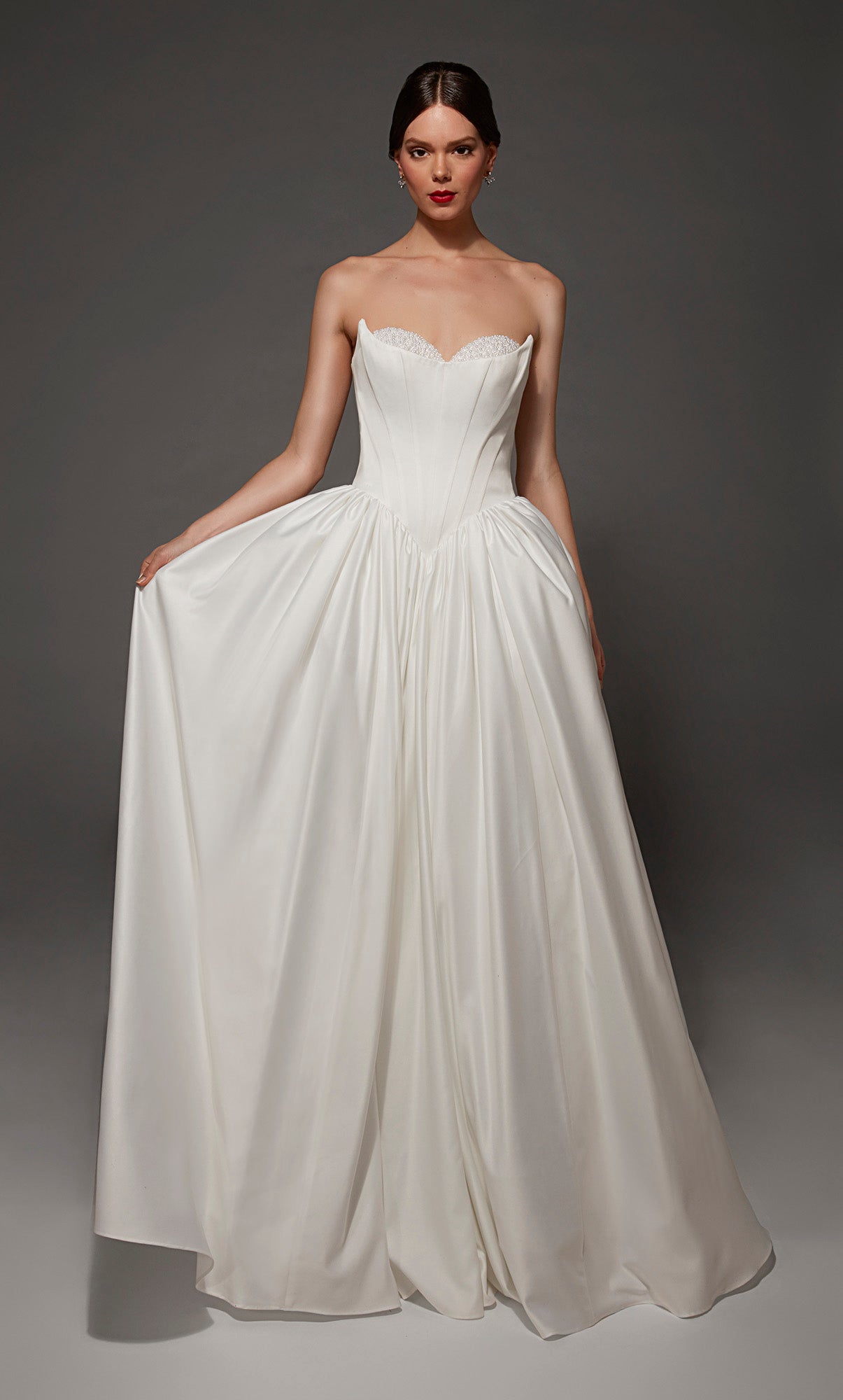 ALYCE Paris 7172 Bridal Cat-eye Neckline Plus Size Ballgown Dress
