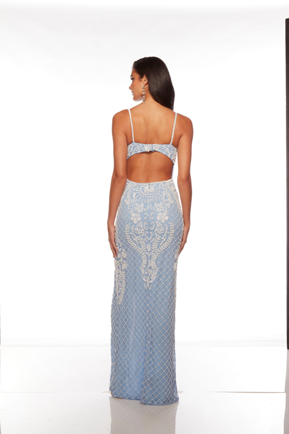 ALYCE Paris 88004 Scoop Neckline Embellished Straight Dress