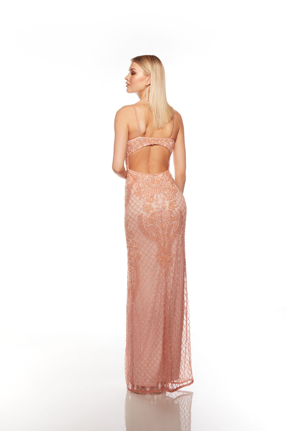 ALYCE PARIS 88004 Scoop Abito dritto abbellito
