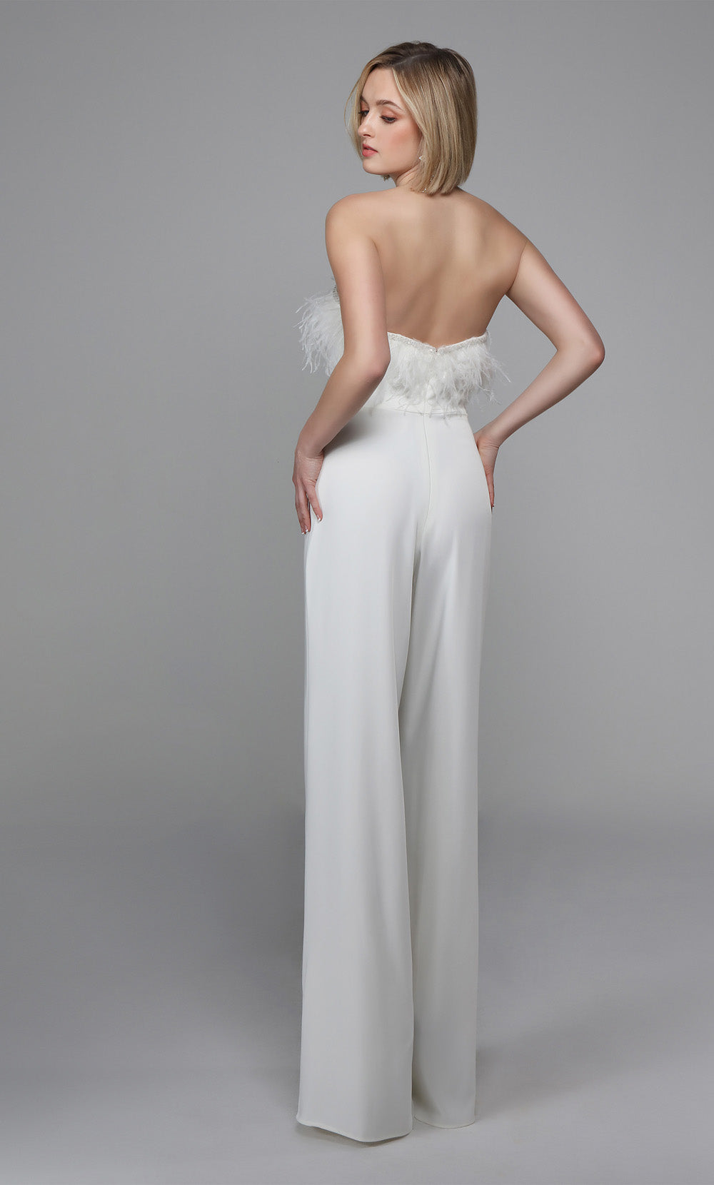 Alyce Paris 1706 The Secret Dress -Long Strapless 장식 점프 수트 드레스