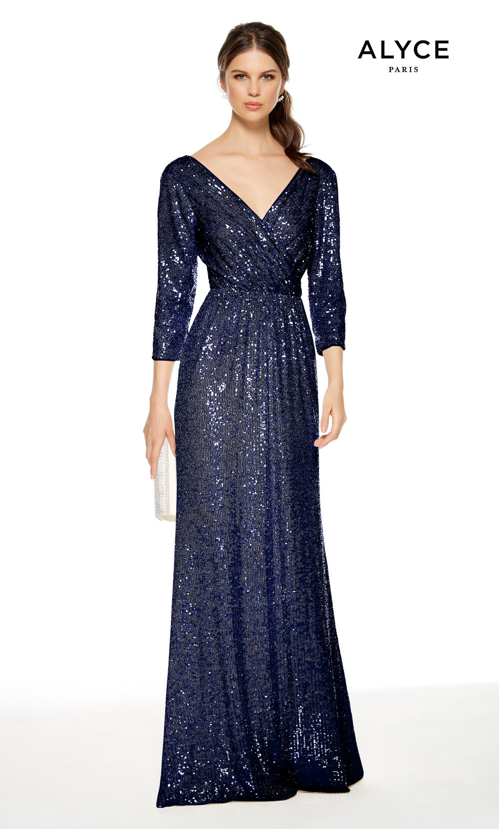 Alyce Paris 27358 Besonderer Anlass V-Ausschnitt Plus-Größe gerade Kleid