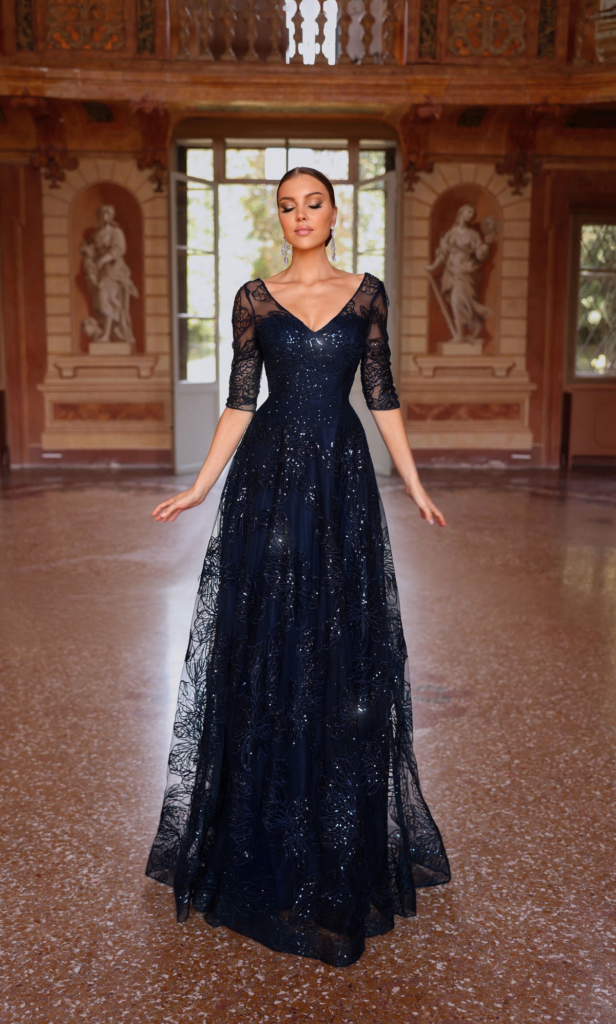 Alyce Paris 27494 Illusion d&#39;occasion spéciale a embelli une robe de ligne