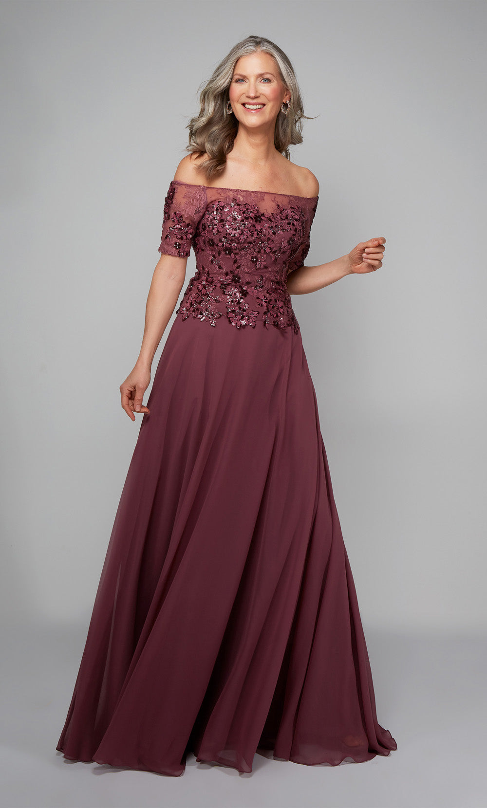 Alyce Paris 27566 Occasion spéciale au large de l&#39;épaule élégante une robe de ligne