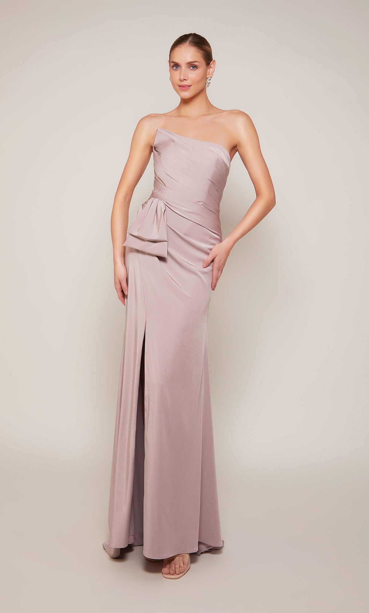 Alyce Paris 27658 Special Exergage Strapless Ruched/Draped Straight Dress