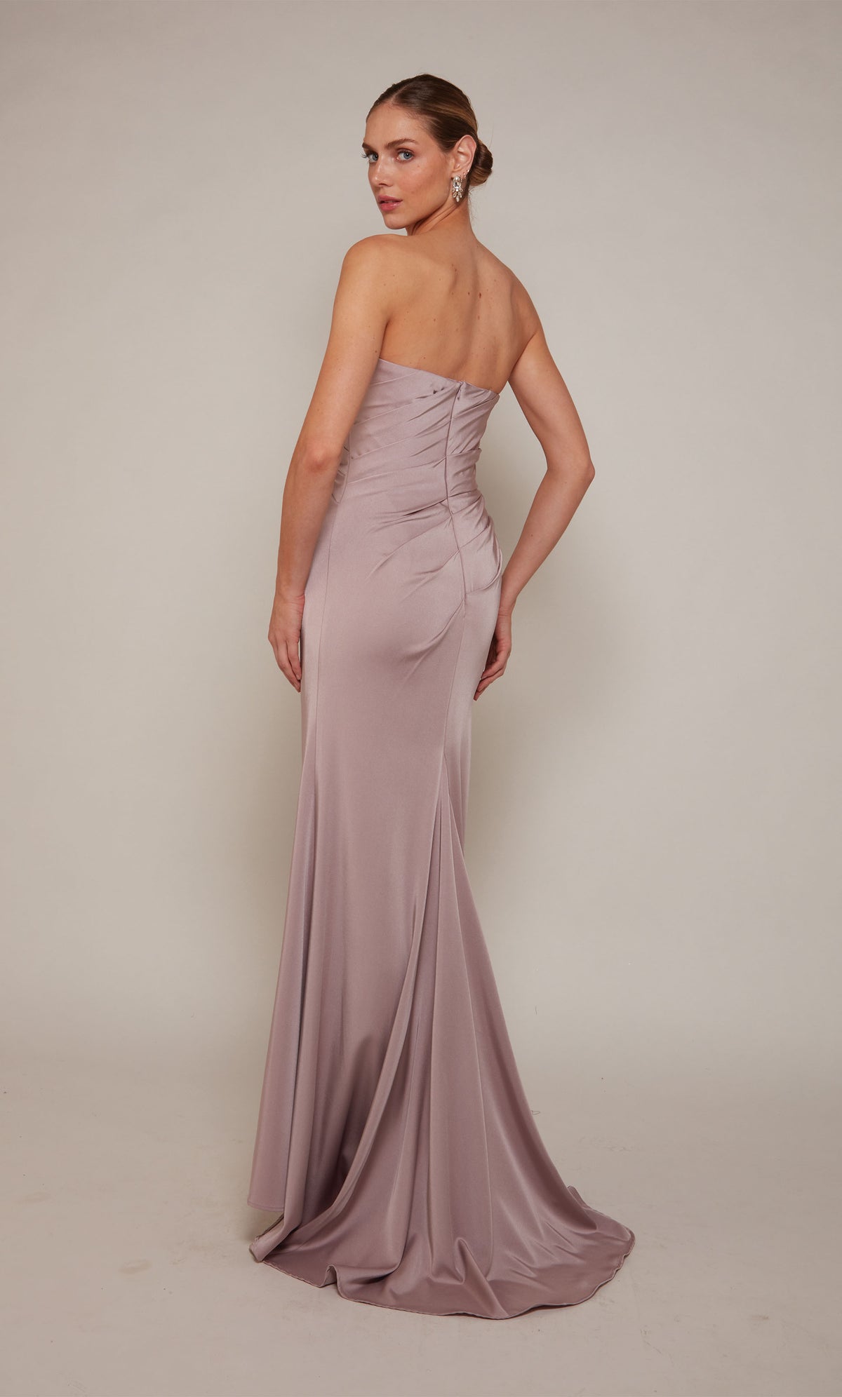 Alyce Paris 27658 Special Exergage Strapless Ruched/Draped Straight Dress