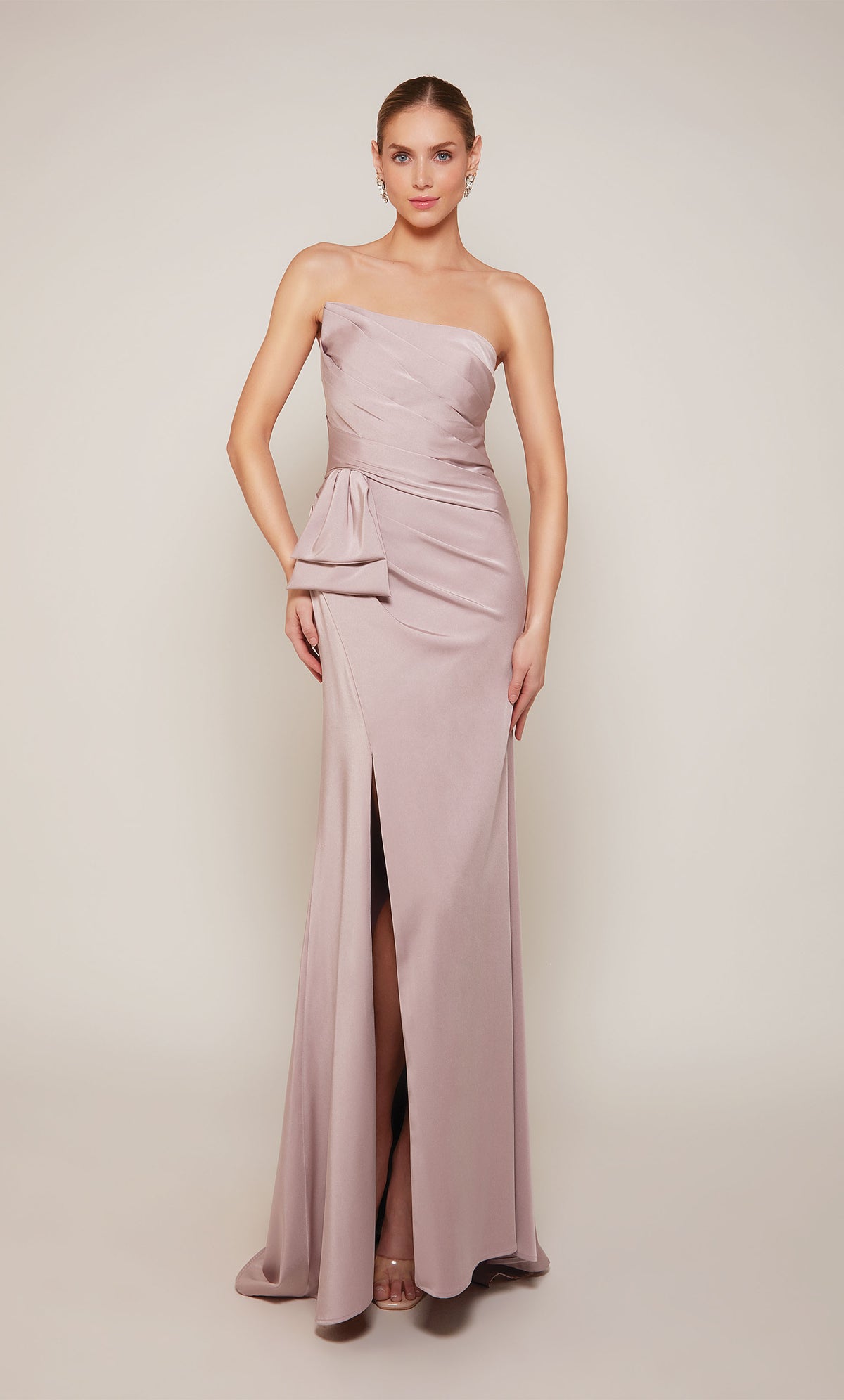 Alyce Paris 27658 Special Exergage Strapless Ruched/Draped Straight Dress