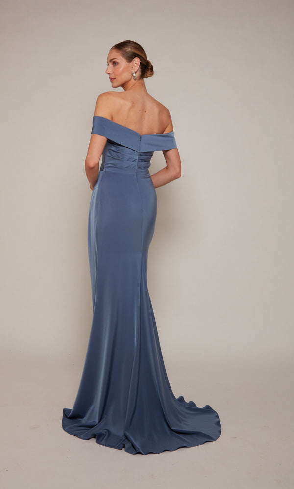 Formal Dress: 27698. Long, Off The Shoulder, Straight | Alyce Paris ...