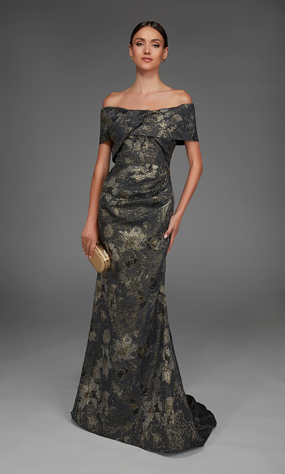 Alyce Paris 27802特殊场合在肩部领口优雅的美人鱼连衣裙