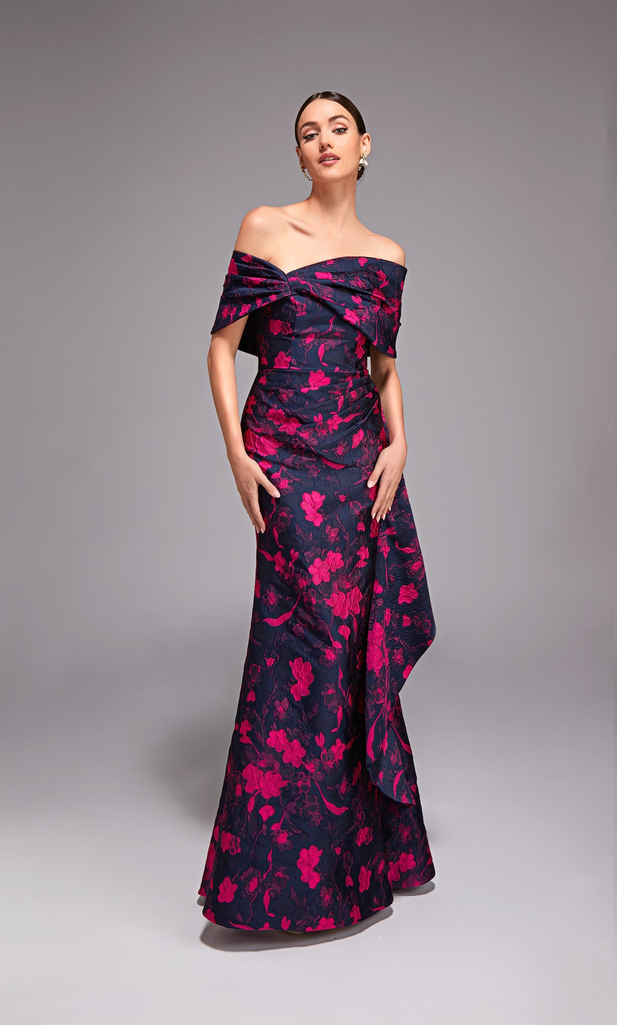 ALYCE Paris 27832 Special Occasion Off The Shoulder Neckline Elegant Fit N Flare Dress