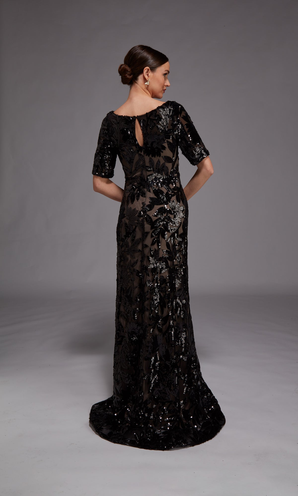 Alyce Paris 27876 decote de ocasião especial embelezado vestido reto embelezado