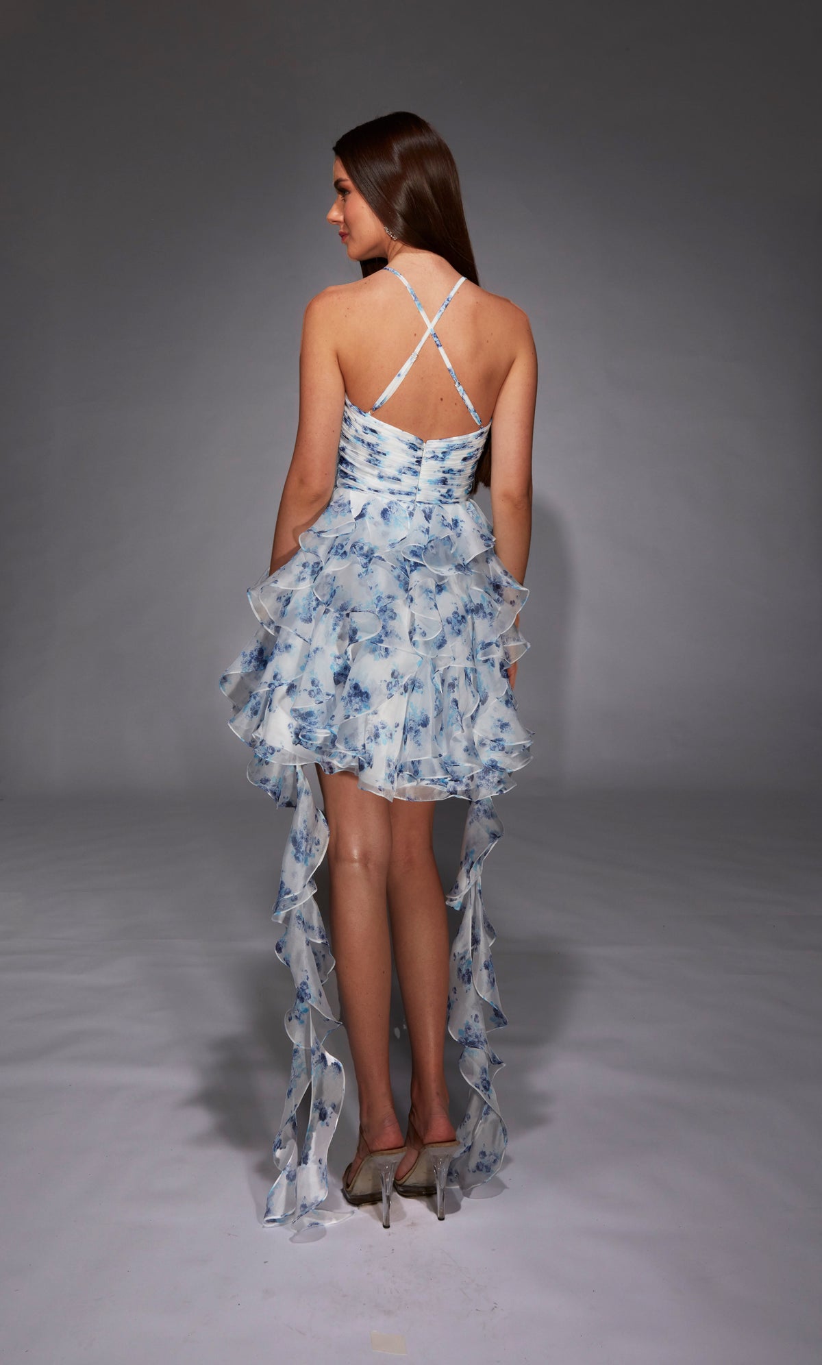 Alyce Paris 30061 Caso de decote curto do decote em Coração de Coração e vestido Flare
