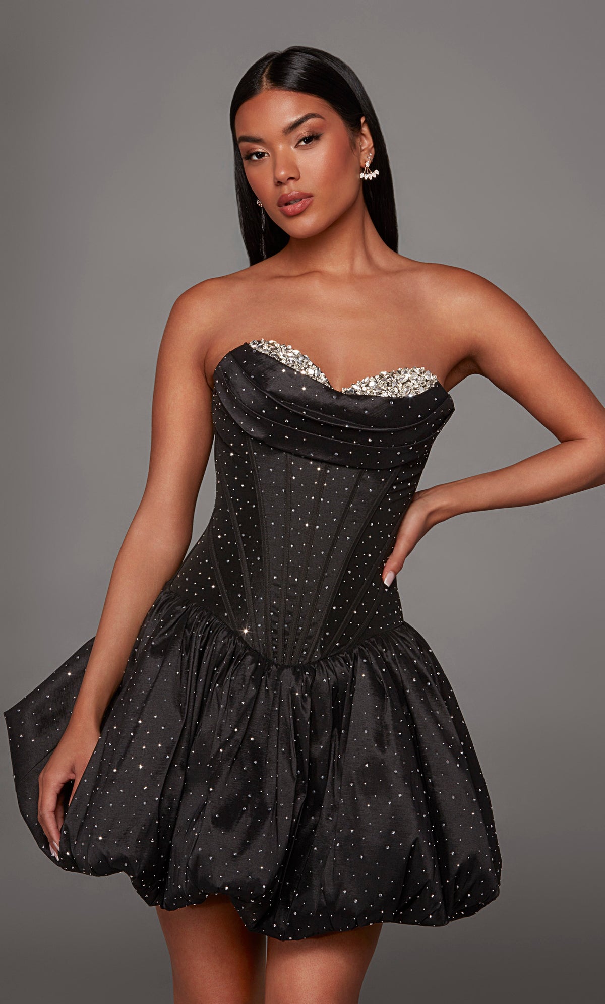 ALYCE Paris 30125 Homecoming Short Sweetheart Neckline Embellished A Line Dress