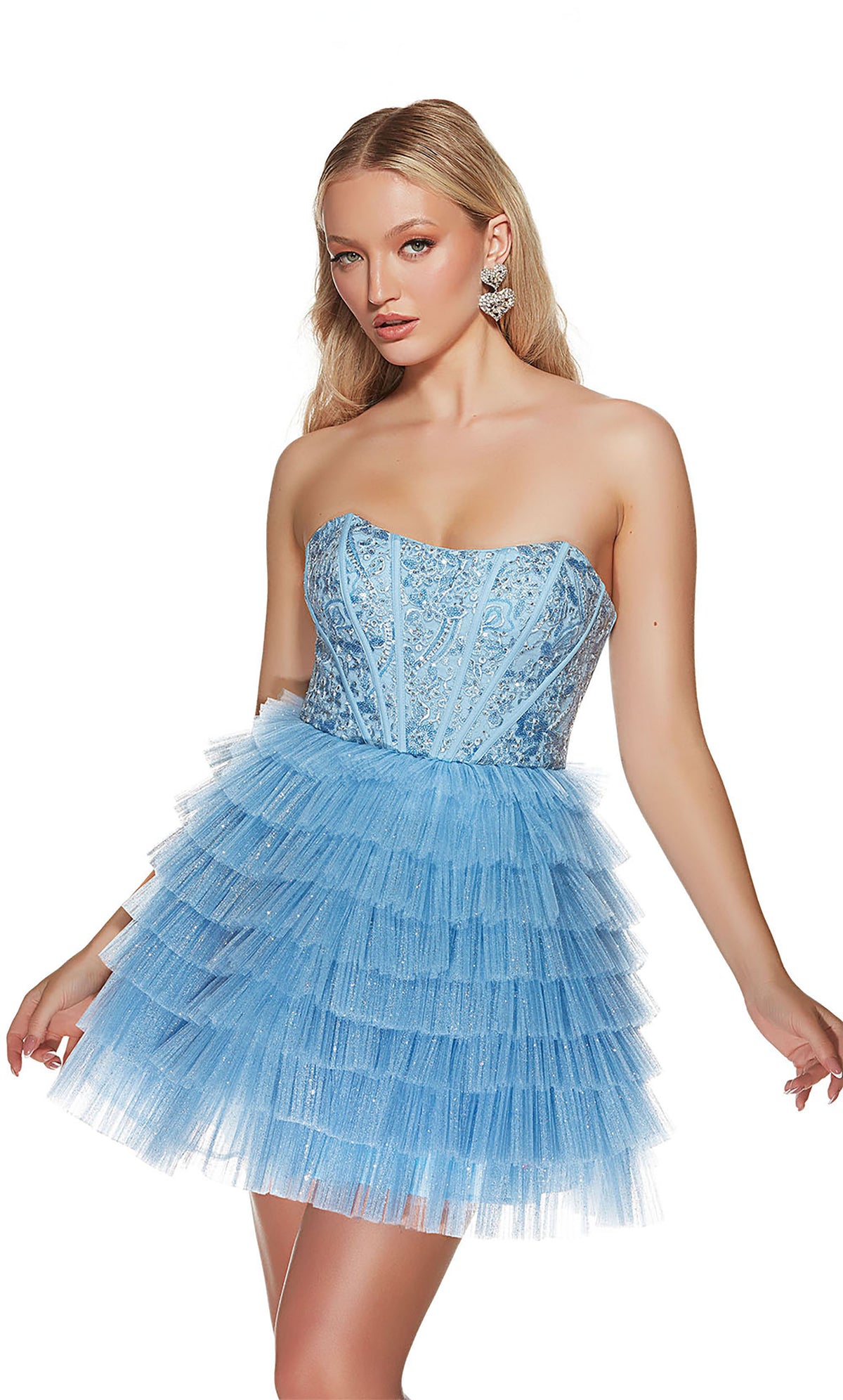 Alyce Paris 3767 Party Strapless Corset Fit and Flare Vestido