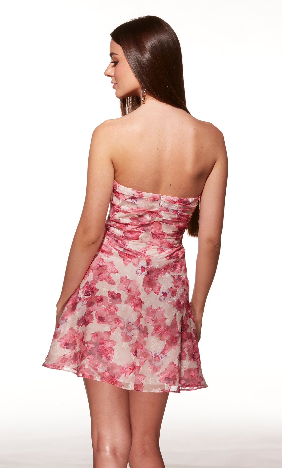 Alyce Paris 40079 Homecoming Short Cowl Neckline Ruched/Draped A Line Dress