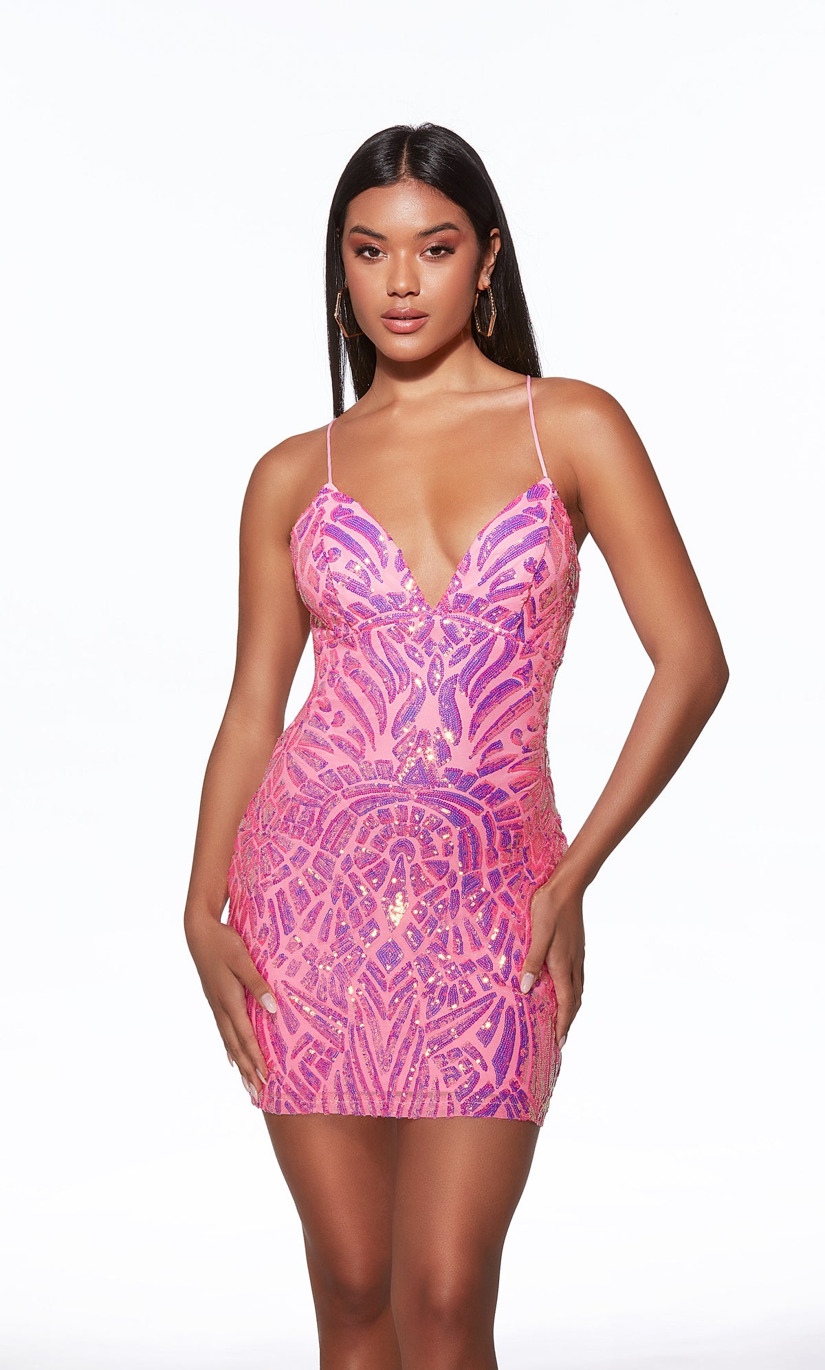 Alyce Paris 40082 decote curto de volta ao regresso