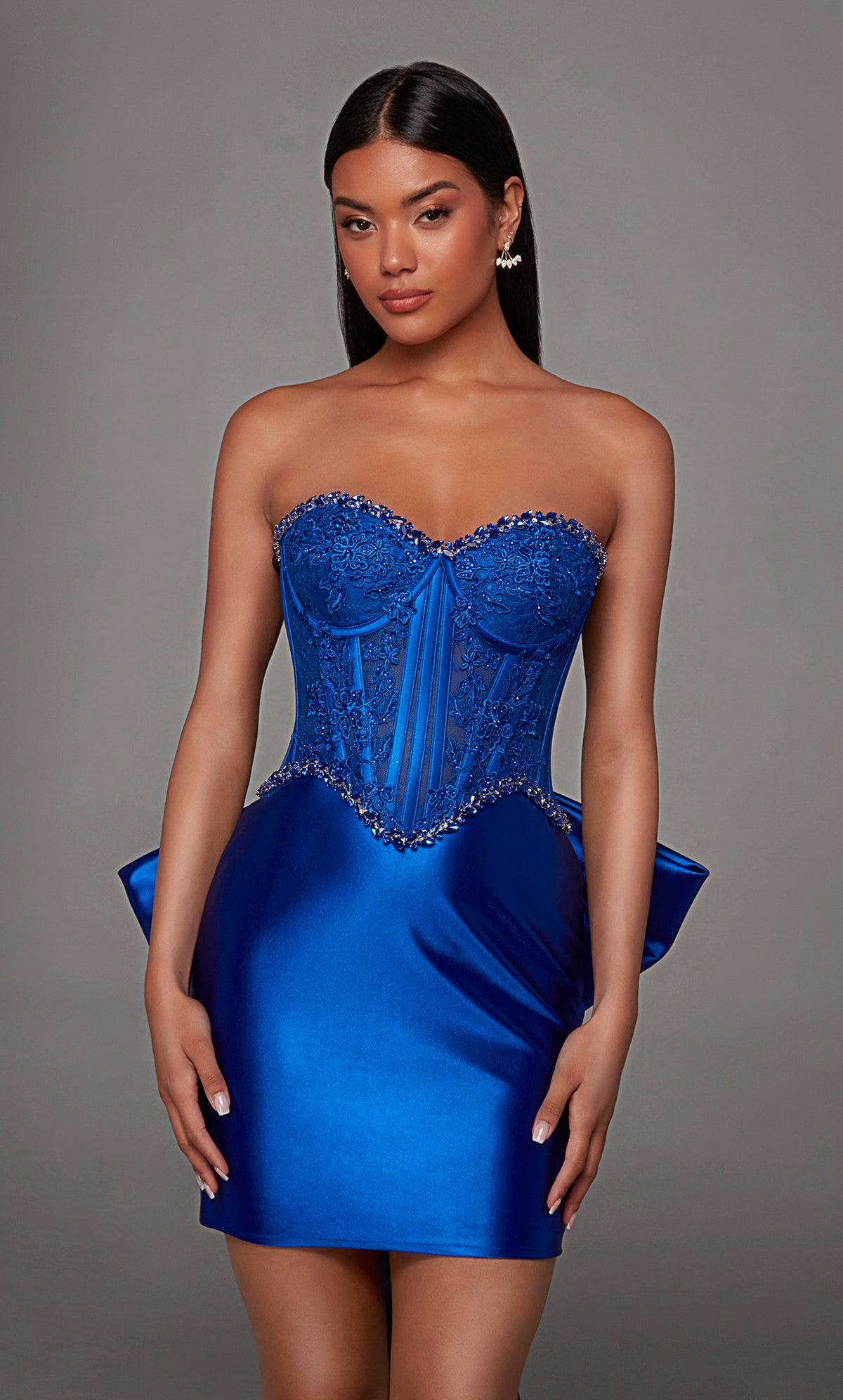 ALYCE Paris 40177 Homecoming Short Sweetheart Neckline Corset Straight Dress