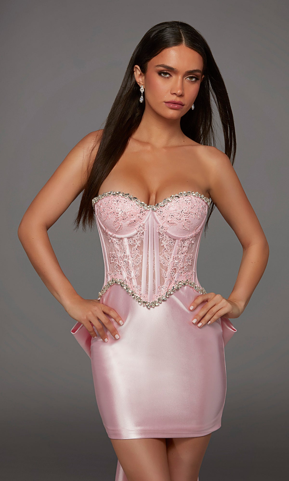 ALYCE Paris 40177 Homecoming Short Sweetheart Neckline Corset Straight Dress
