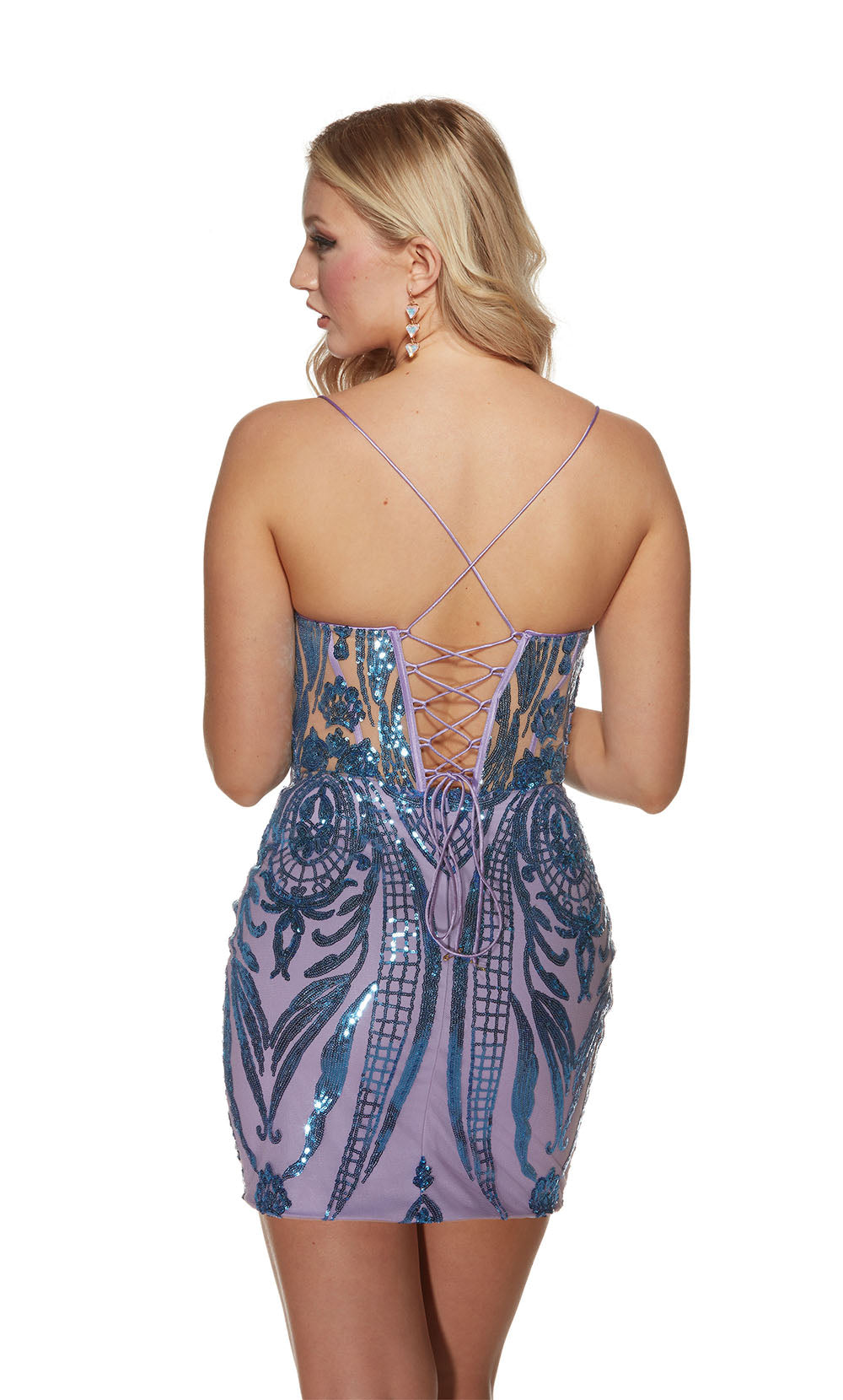 Alyce Paris 4893 HOMECOMING CORTO Hundido Sexy Vestido