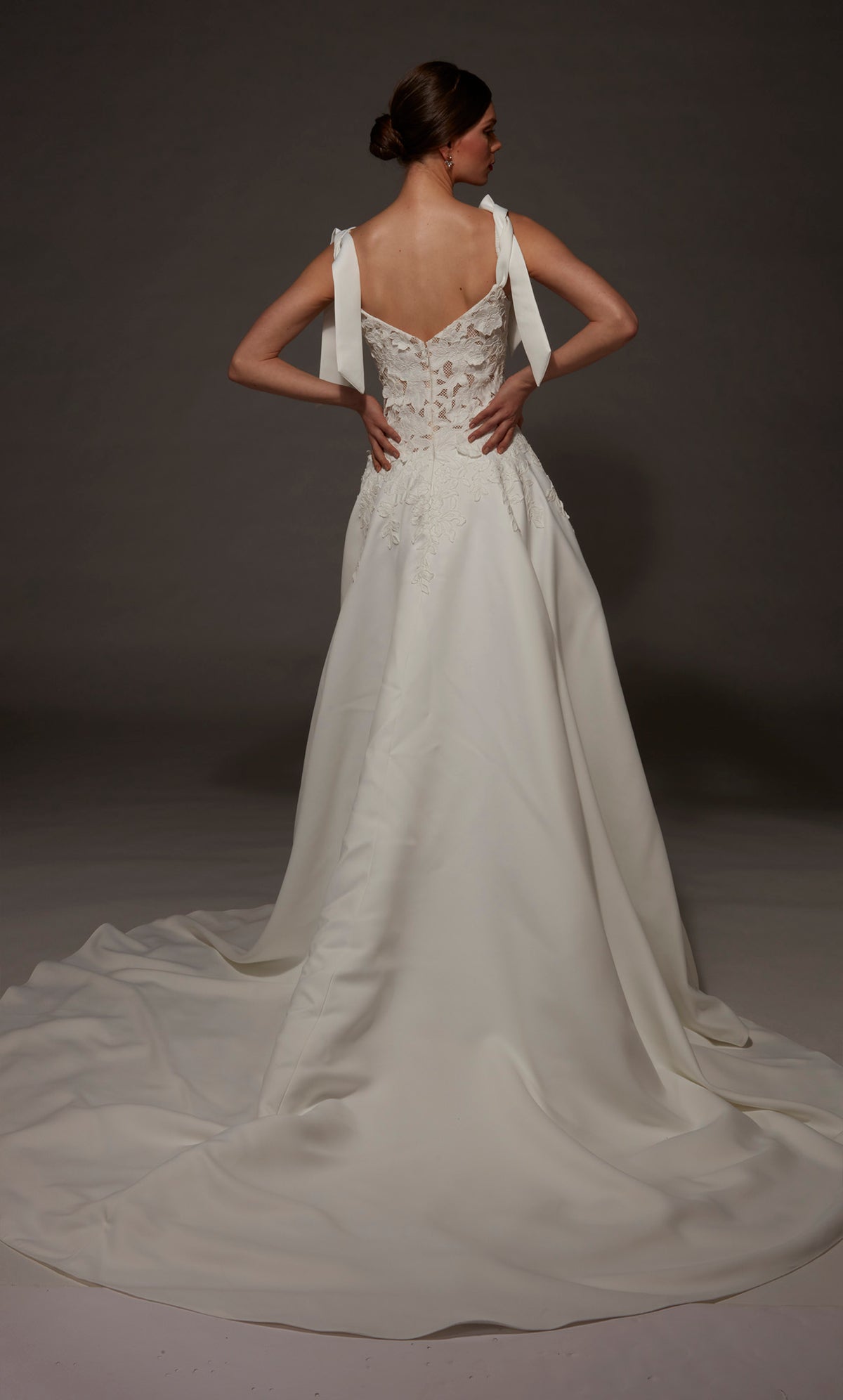 ALYCE Paris 50002 Bridal Off The Shoulder Neckline Chic A Line Dress