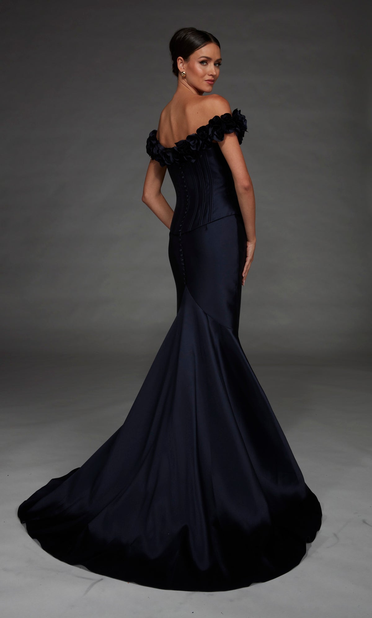 ALYCE Paris 55015 Special Occasion Off The Shoulder Neckline Embellished Mermaid Dress
