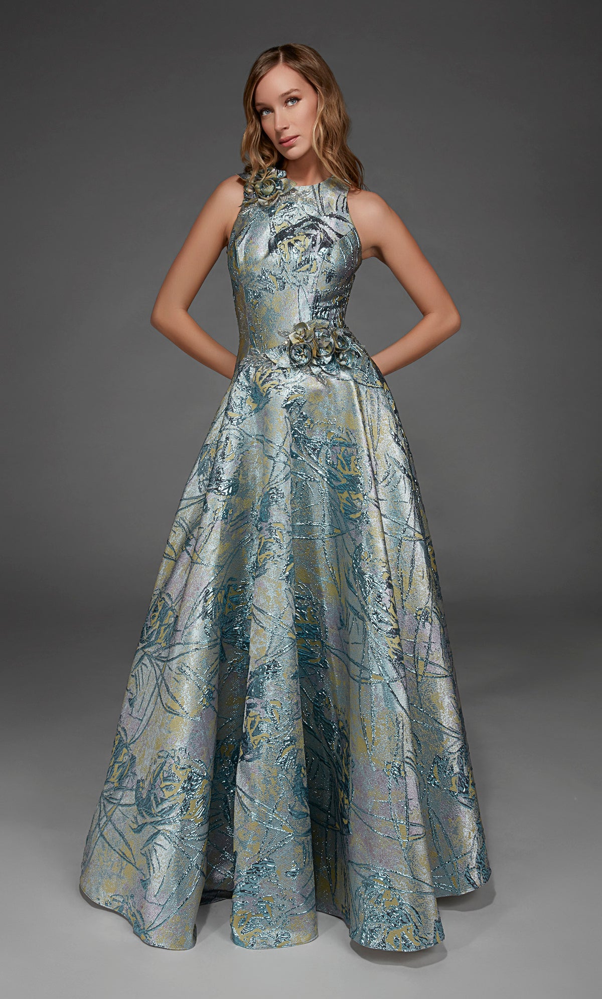 ALYCE Paris 55027 Special Occasion High Neckline Elegant A Line Dress