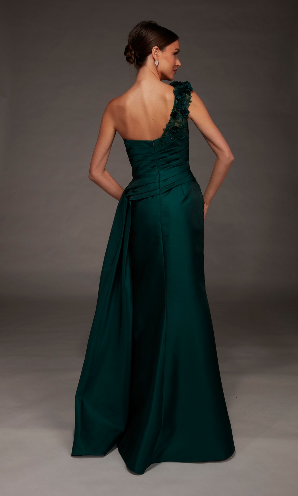 ALYCE Paris 55030 Special Occasion One Shoulder Neckline Ruched/draped A Line Dress