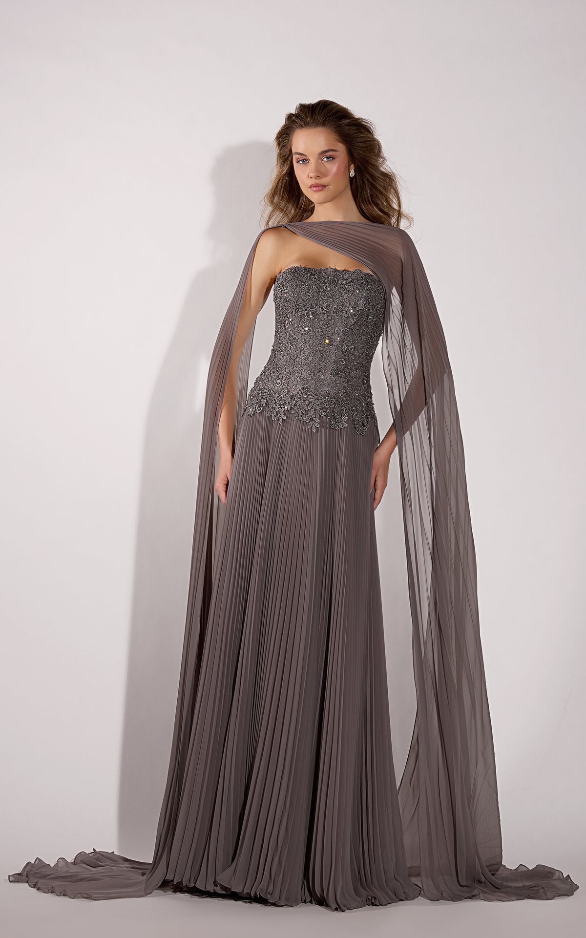 ALYCE Paris 55070 Strapless Neckline Plus Size A Line Dress