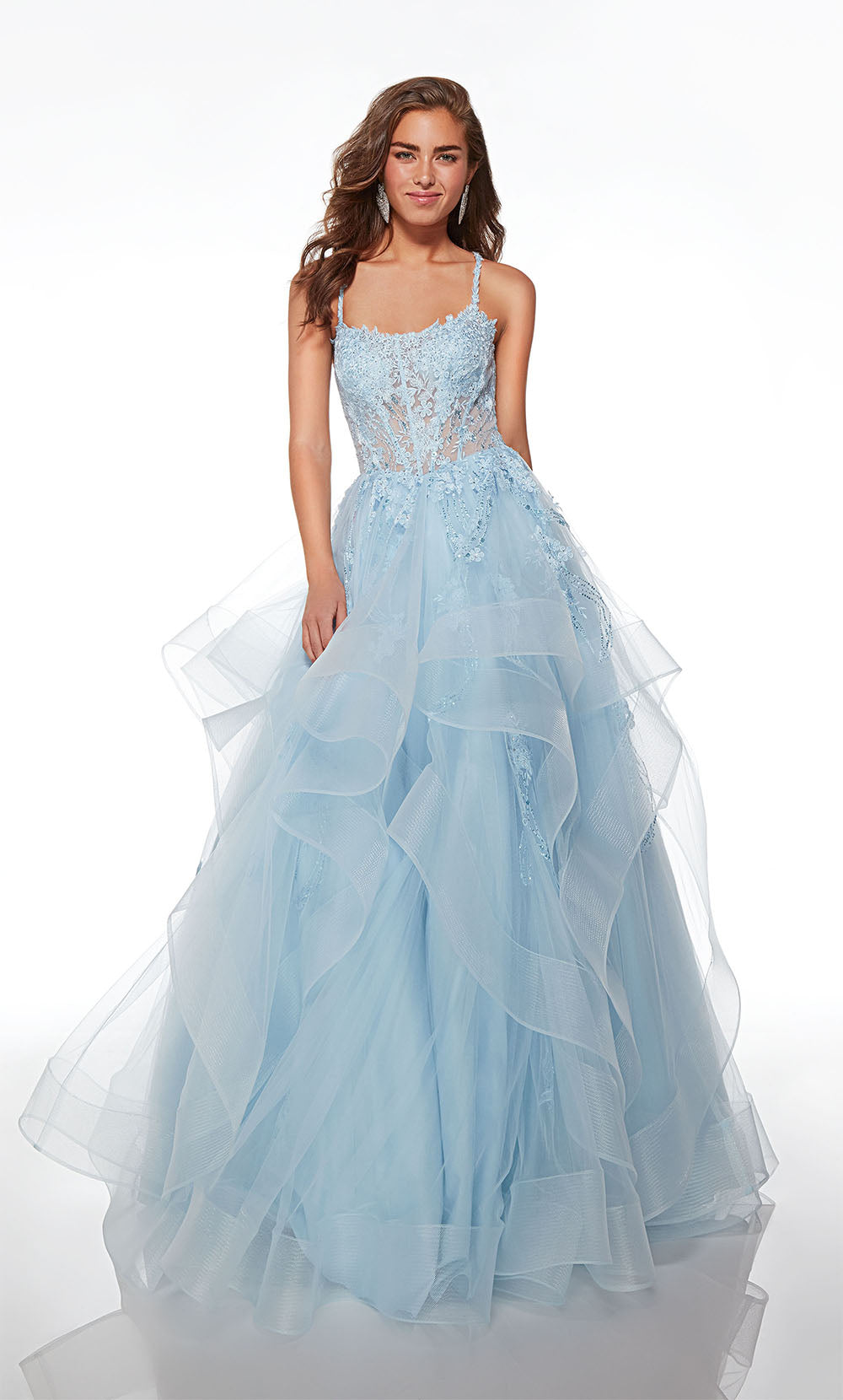 Alyce Paris 61094 Alyce Langer Schatz Rüschen Ballkleid Kleid