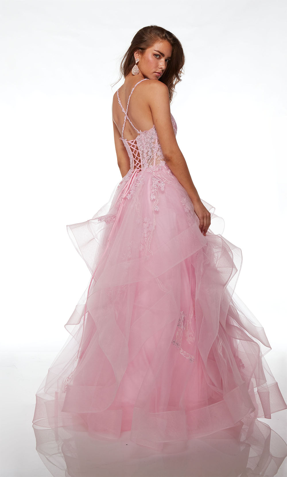 Alyce Paris 61094 Alyce Long Sweetheart Ruffles Ball -Gown Dress