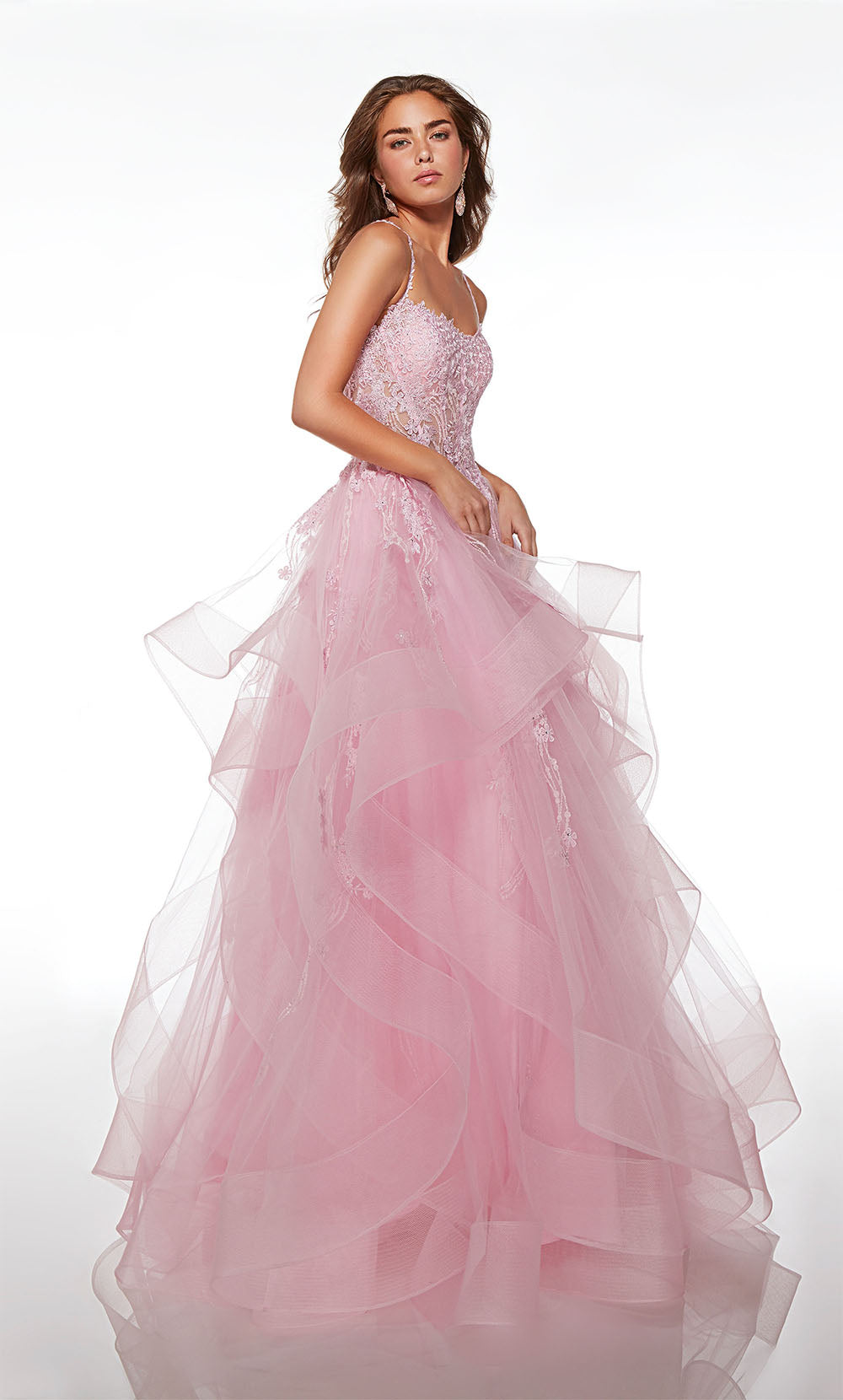 Alyce Paris 61094 Alyce Long Sweetheart Ruffles Ballgown 드레스