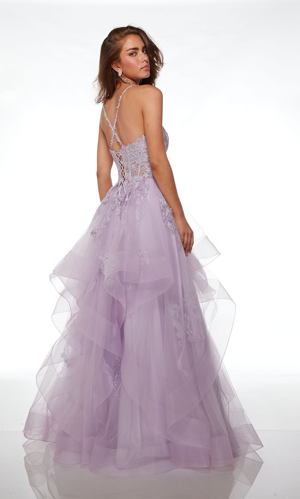 Alyce Paris 61094 Alyce Long Sweetheart Ruffles Ball -Gown Dress