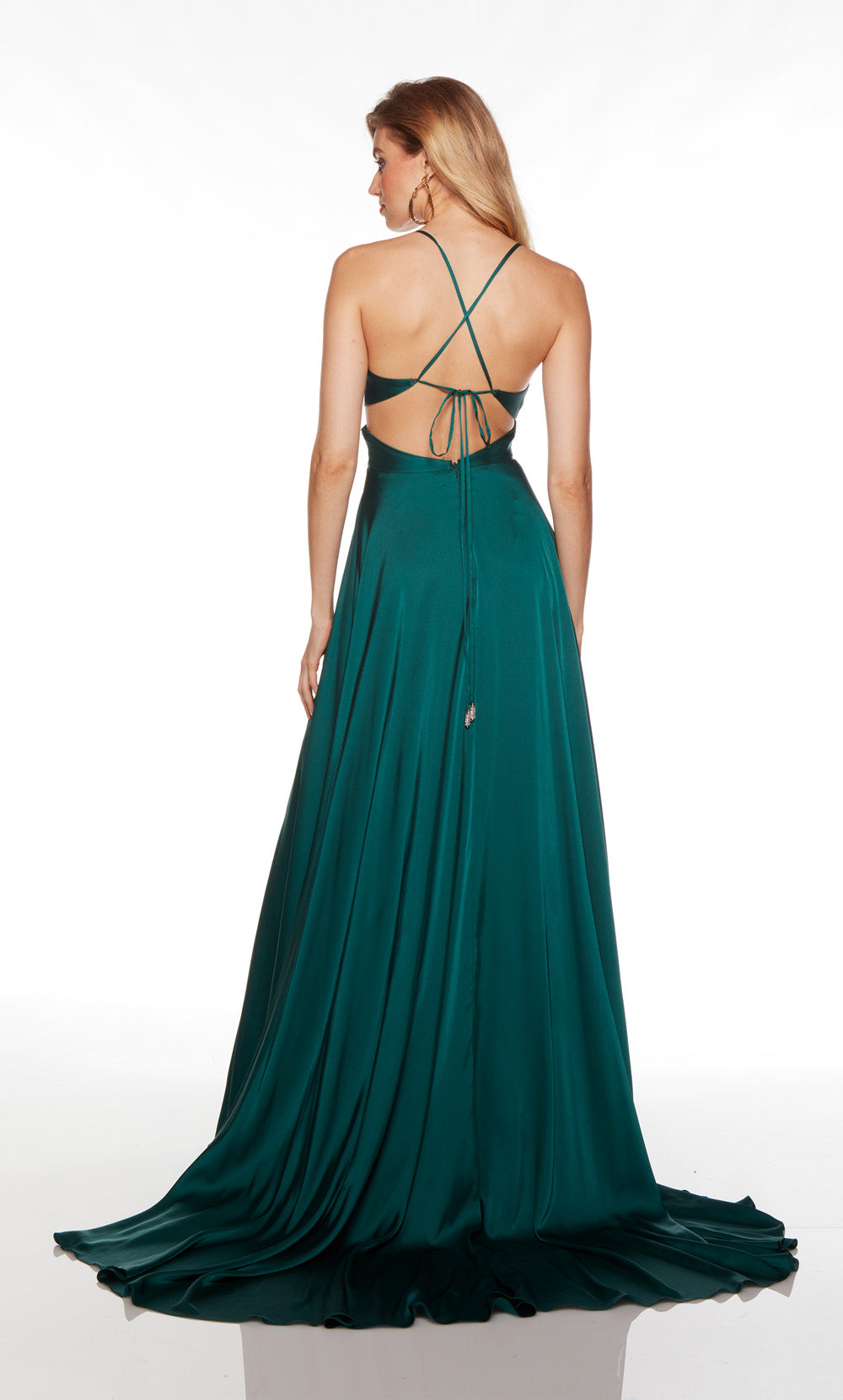 ALYCE Paris 61460 Alyce Long V-neck Sexy Flowy Dress