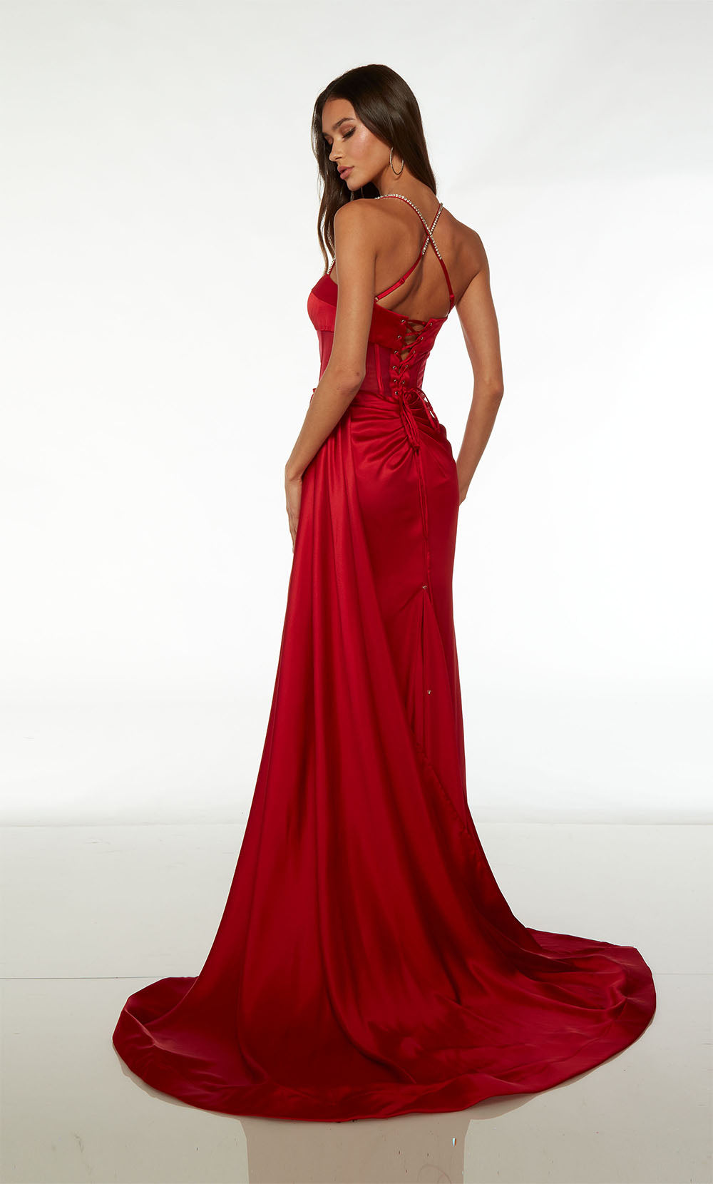 ALYCE Paris 61486 Alyce Long Plunging Sexy Straight Dress