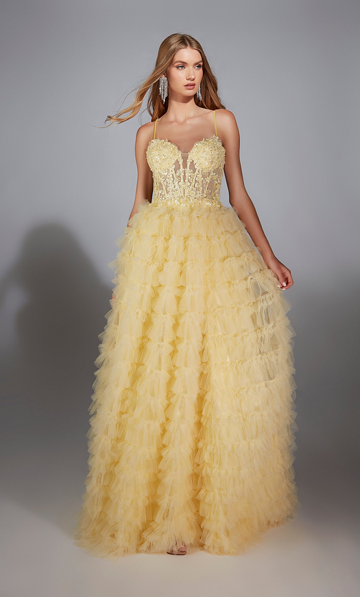 Alyce Paris 61911 Alyce Long Sweetheart Illusion Ballgown 드레스