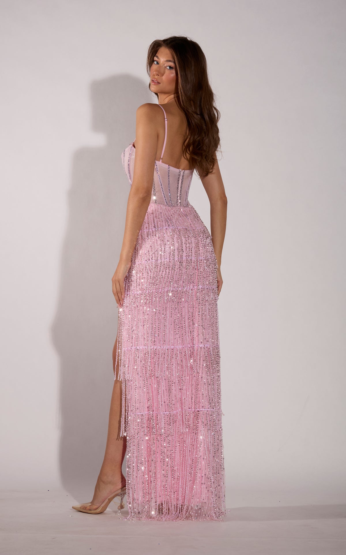 ALYCE Paris 62410 Alyce Long Sweetheart Neckline Slit Straight Dress