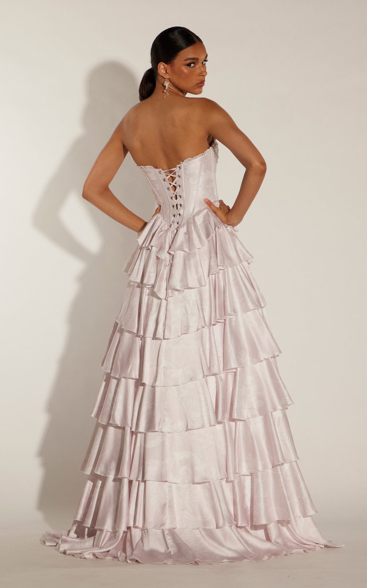 ALYCE Paris 62445 Alyce Long Sweetheart Neckline Ruffles A Line Dress