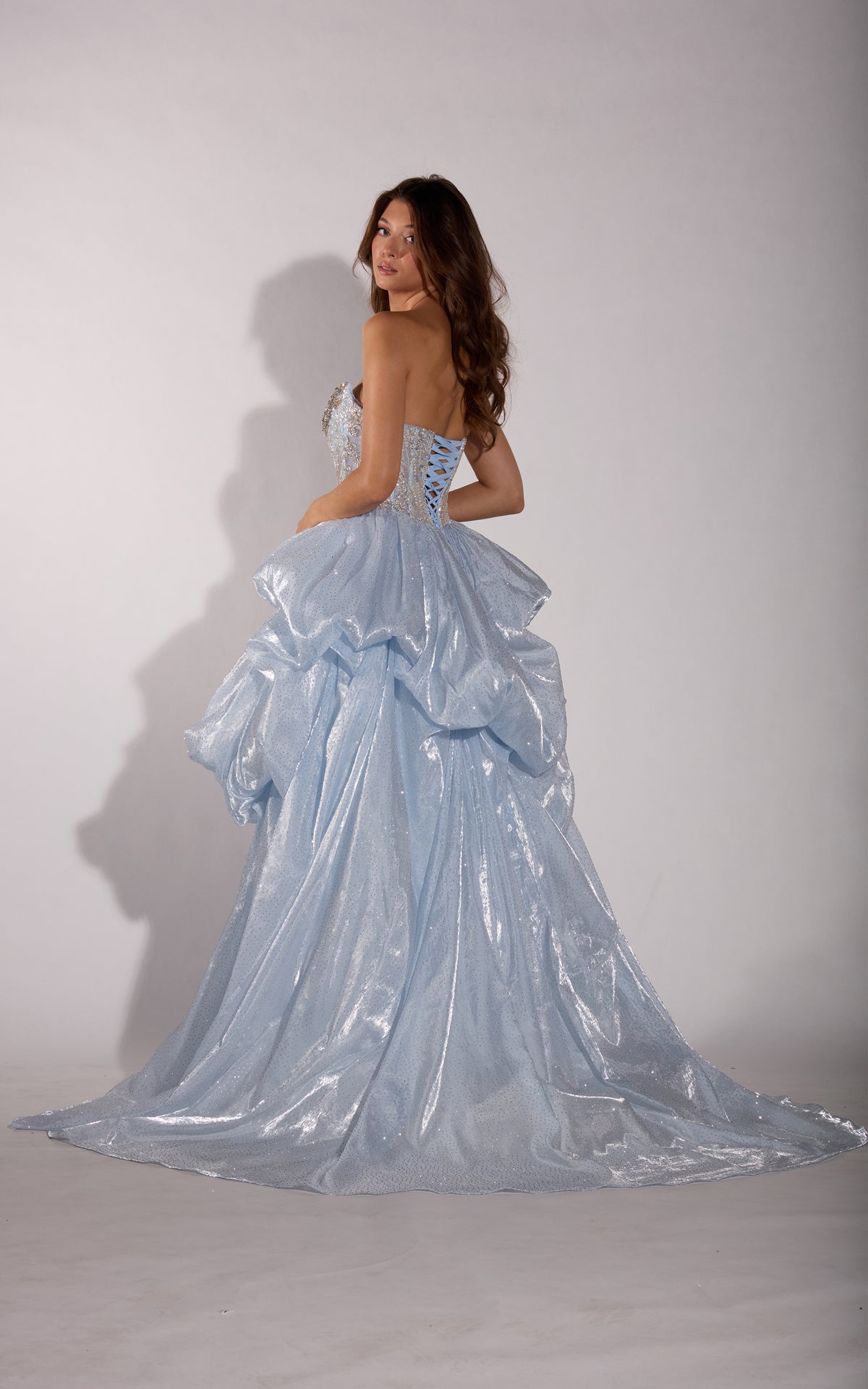 ALYCE Paris 62457 Alyce Long Straight Across Neckline Corset Ballgown Dress