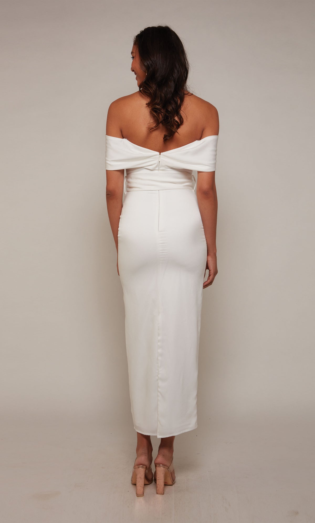 Alyce Paris 70041 Bridal Off the Slit Dress Slit Dress