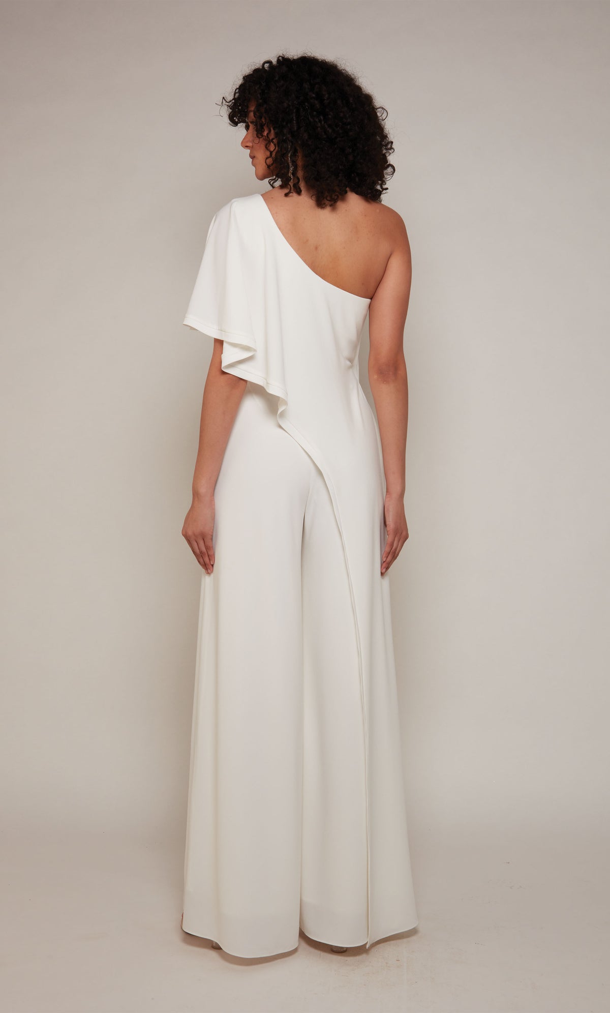 Alyce Paris 70049 Bridal One Omber Ruched/Draped Jumpsuit Dress