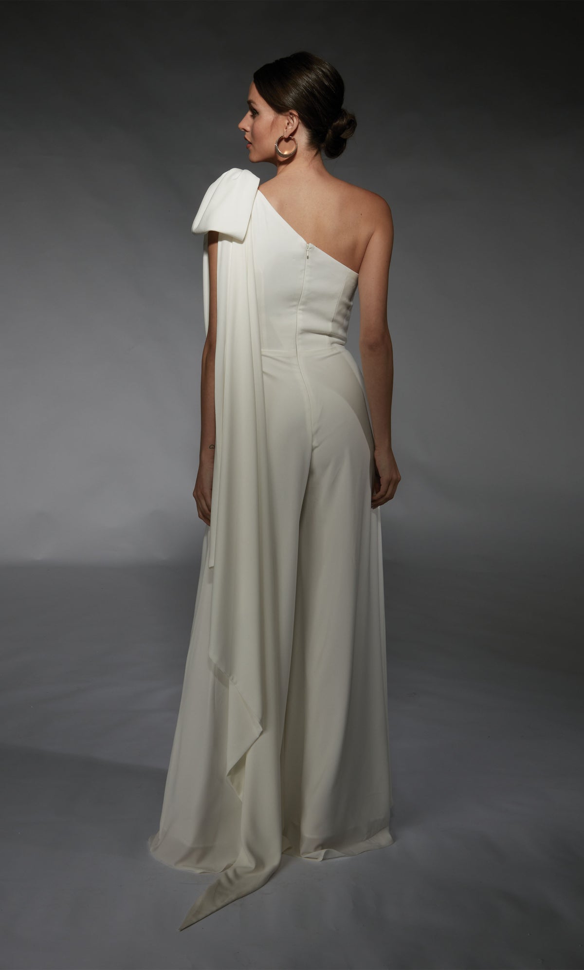 Alyce Paris 70065 Bridal One Omber Ruched/Draped Jumpsuit Dress